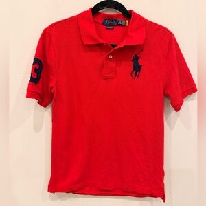 Polo Ralph Lauren Boys Big Pony Red Polo Shirt Large